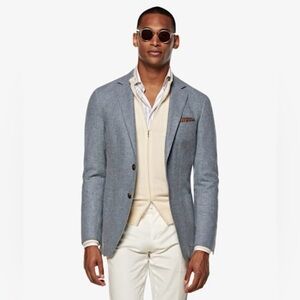Suitsupply Havana Light Blue Wool Blazer 36R